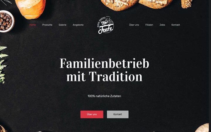 Screenshot of baeckerei-trefz.de