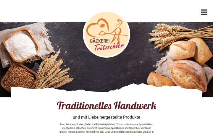 Screenshot of baeckerei-truetzschler.de