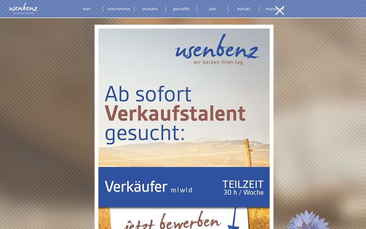 Screenshot of baeckerei-usenbenz.de