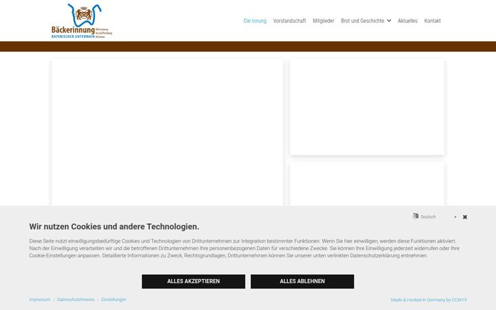 Captură de ecran a baeckerinnung-bayerischer-untermain.de
