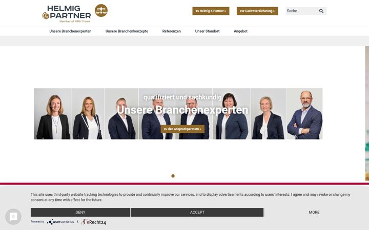 Screenshot of baeckerversicherung.com
