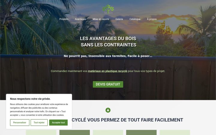Capture d'écran de baeco.fr