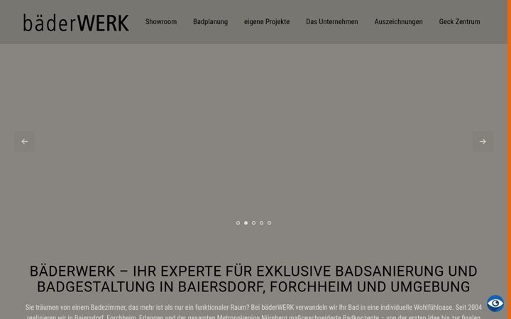 Captura de pantalla de baeder-werk.de