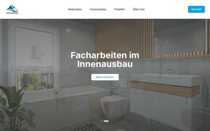 Screenshot of baederberg.ch