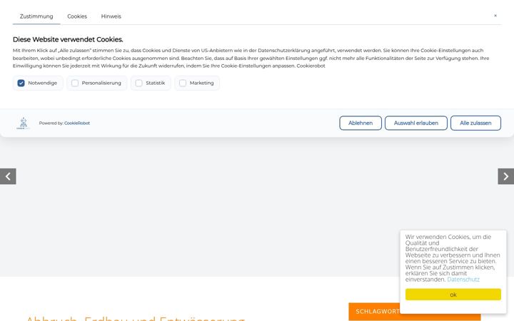 Screenshot of baehre-erdbau.de