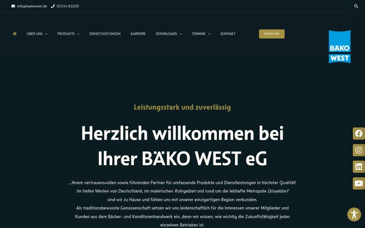 Screenshot of baekowest.de