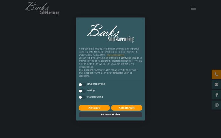 Screenshot of baeksgardin.dk