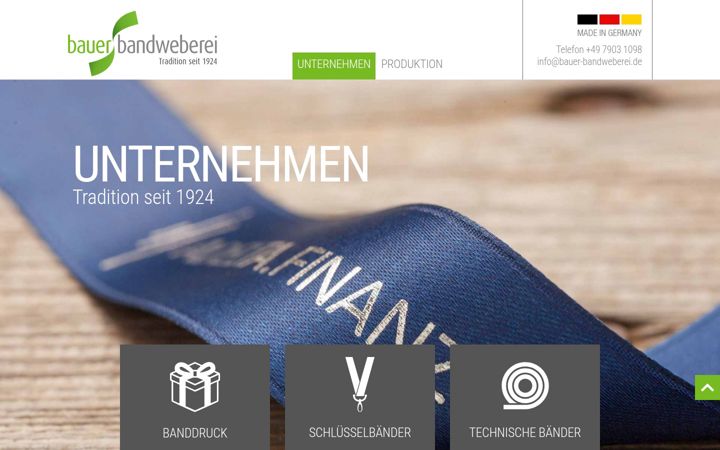 Screenshot von baender-bedrucken.de