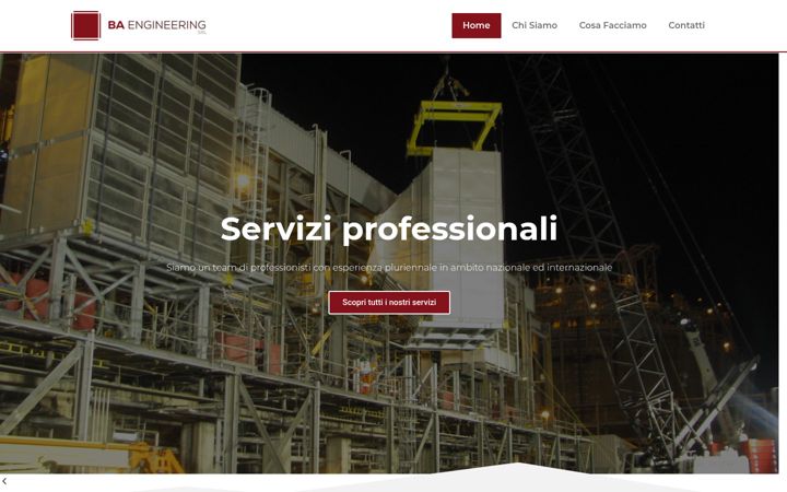Screenshot of baengineering.it