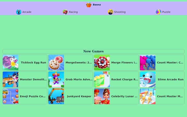 Screenshot of baenz.top