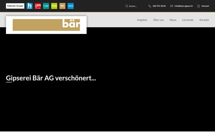 Screenshot of baer-gipser.ch