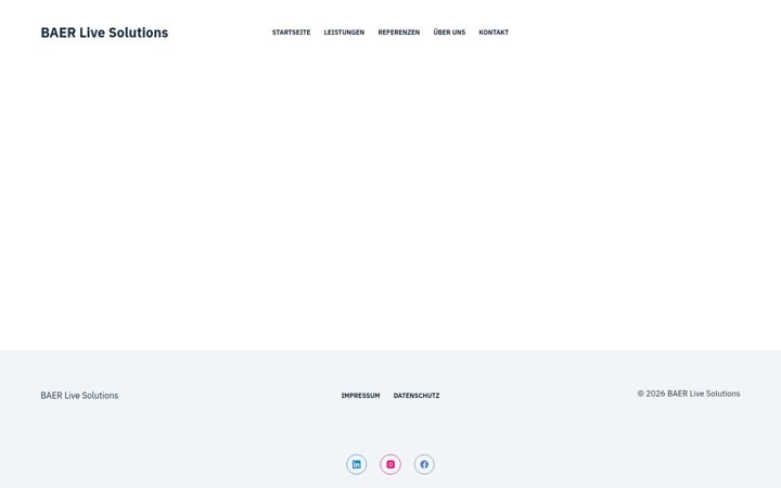 Screenshot of baer-live.com