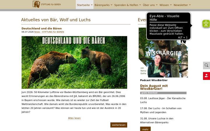 Screenshot of baer.de