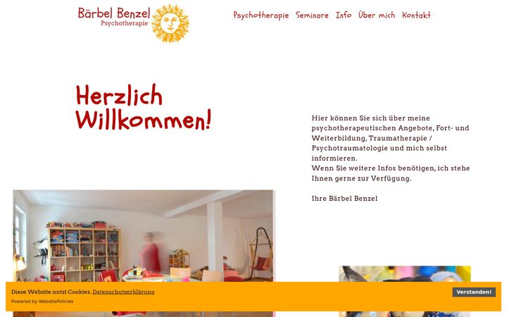 Posnetek zaslona baerbel-benzel.de