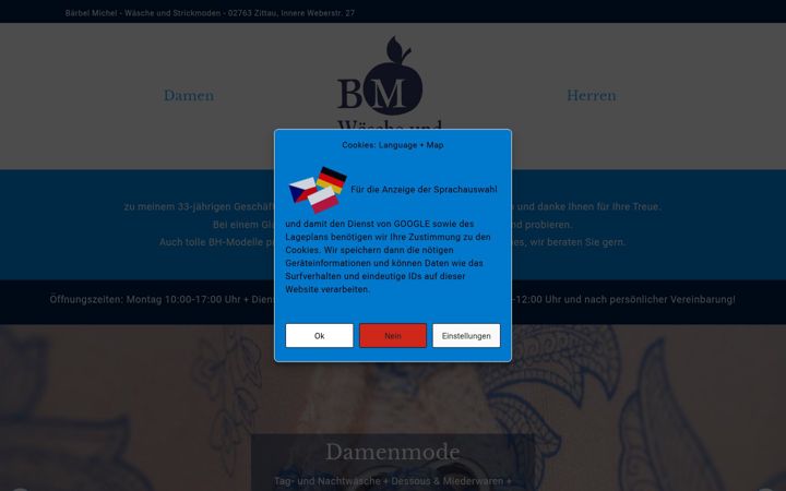 Screenshot of baerbelmichel.de