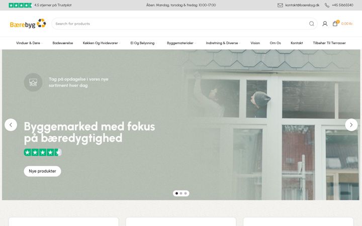 Screenshot of baerebyg.dk