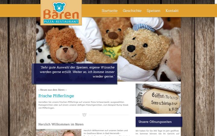 Posnetek zaslona baeren-bernbach.de