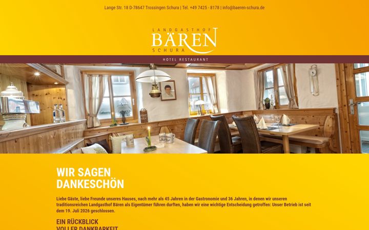 Screenshot of baeren-schura.de