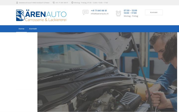 Screenshot of baerenauto.ch