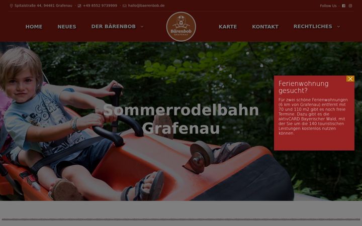Screenshot of baerenbob.de