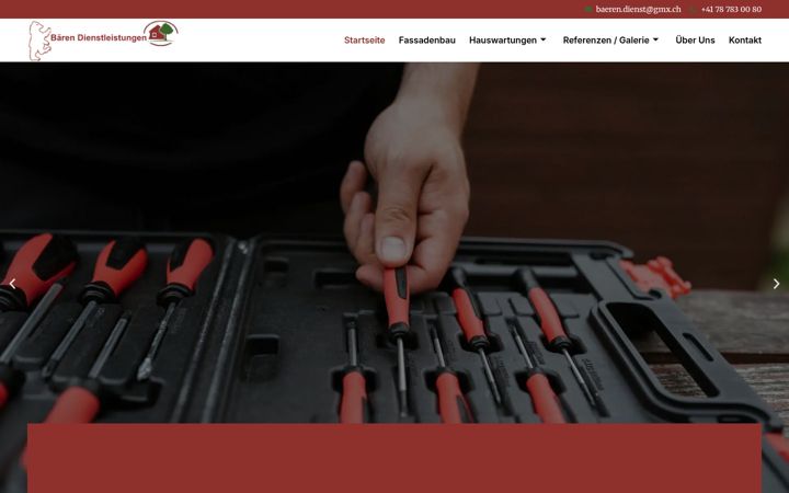 Screenshot of baerenhauswartag.ch