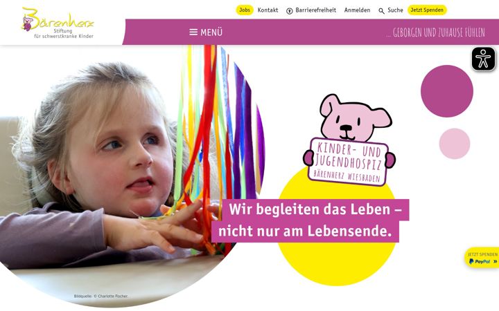 Screenshot of baerenherz-wiesbaden.de
