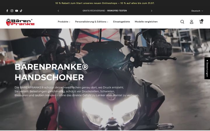 Screenshot of baerenpranke.de