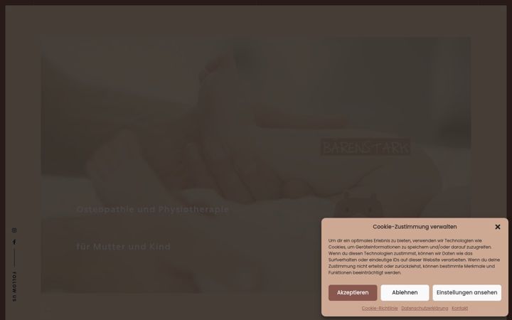 Screenshot of baerenstark-kinderpraxis.de