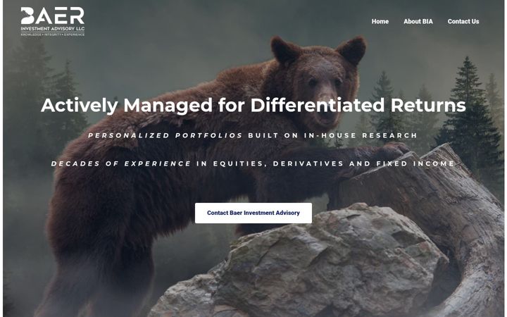 Screenshot of baerinvestment.com