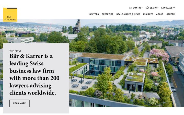 Screenshot of baerkarrer.ch
