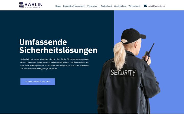 Screenshot of baerlin-sicherheit.de