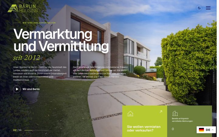 Екранна снимка на baerlinhousing.de