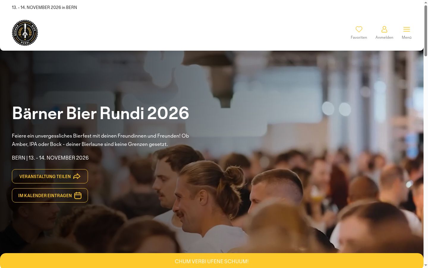 Screenshot des Einwilligungsbanners vor jeglicher Interaktion