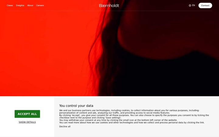 Screenshot of baernholdt.com