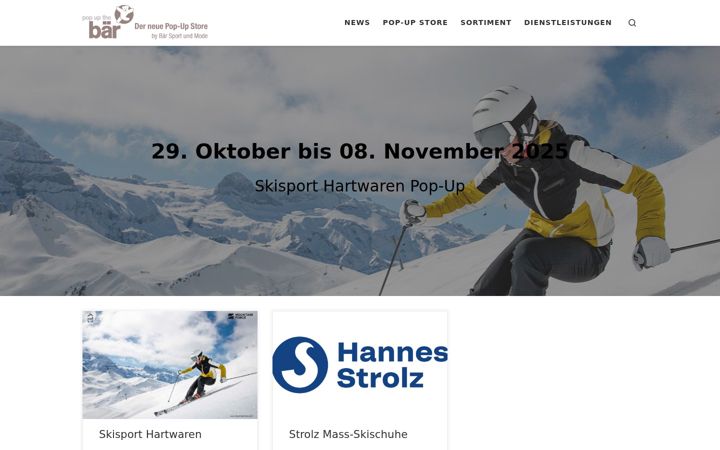 Screenshot of baersport.ch