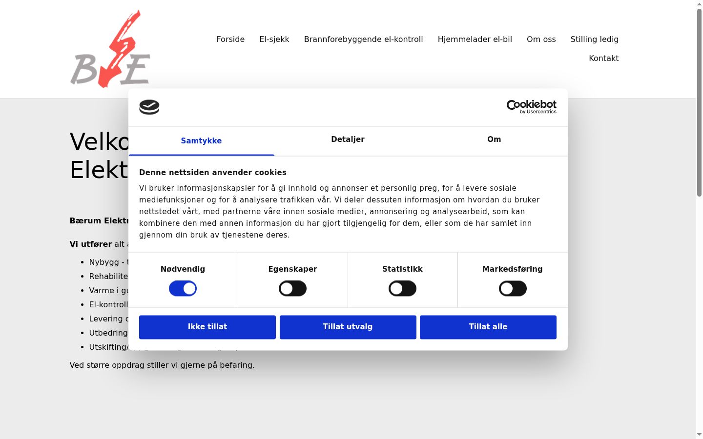 Screenshot des Einwilligungsbanners vor jeglicher Interaktion