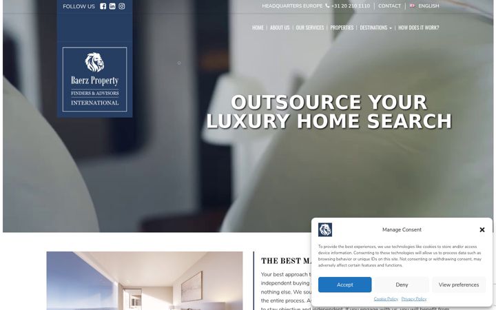 Screenshot of baerzproperty.com