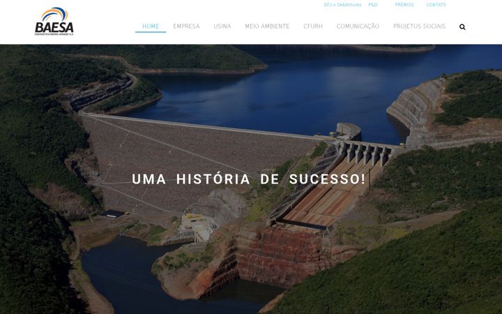 Screenshot of baesa.com.br