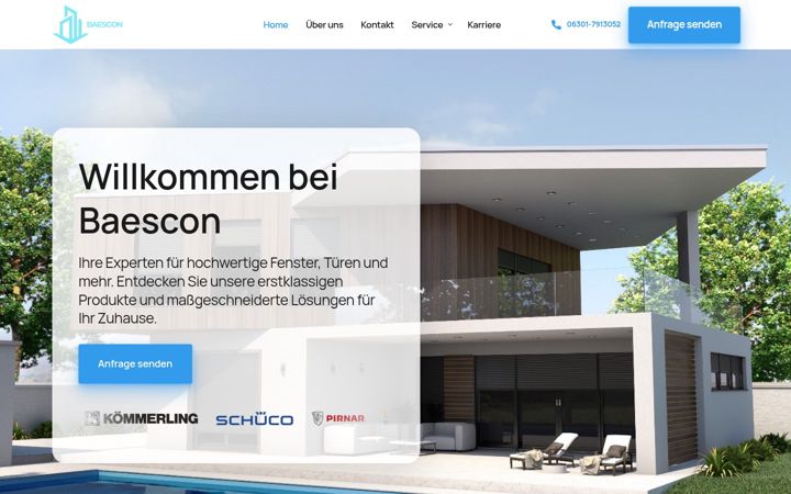 Screenshot of baescon.de