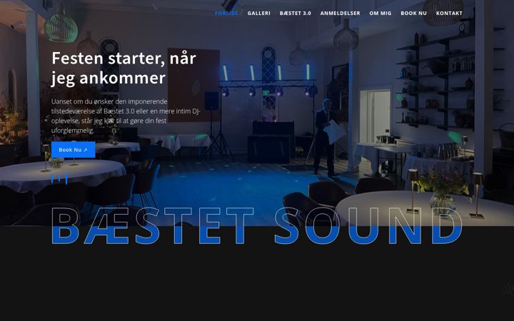 Screenshot of baestetsound.dk