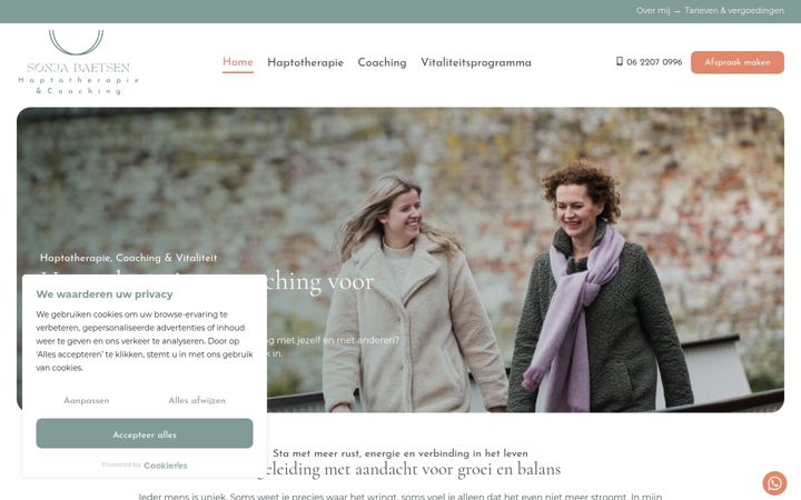 Screenshot of baetsen-haptotherapie.nl