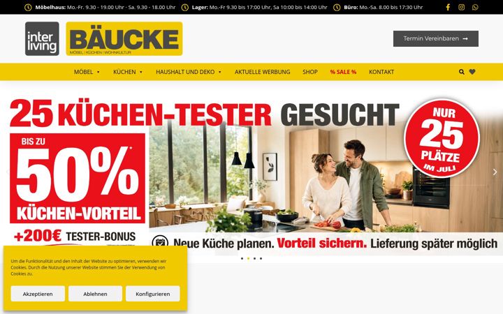 Екранна снимка на baeucke.de