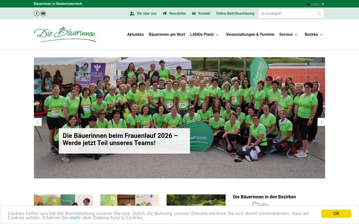Screenshot of baeuerinnen-noe.at