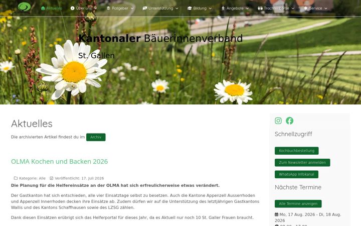 Screenshot of baeuerinnen-sg.ch