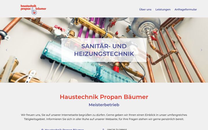 Screenshot of baeumer-propan.de