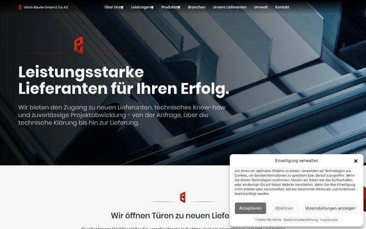 Screenshot of baeurle.de