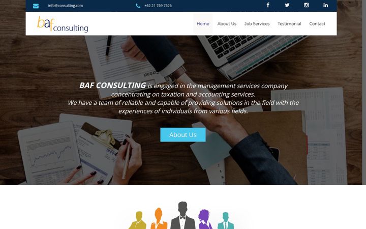 Screenshot of baf-consulting.com