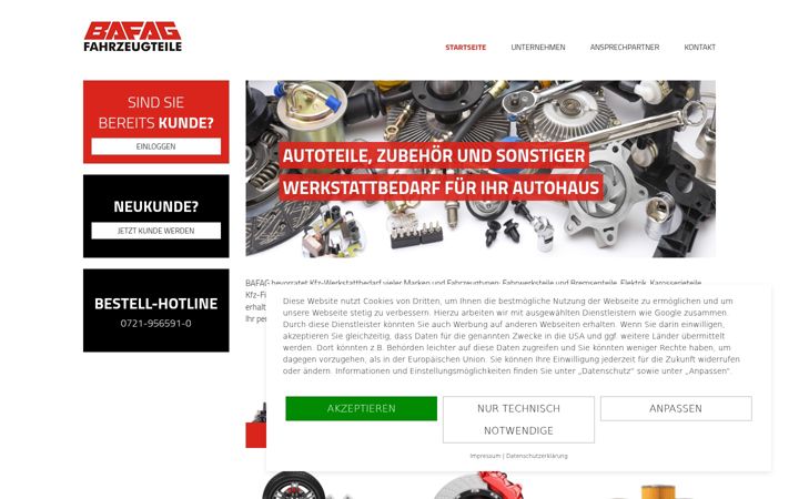 Screenshot of bafag.de