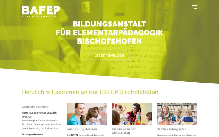 Screenshot of bafep-bhofen.at