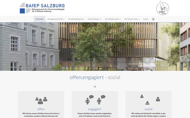 Screenshot of bafep-salzburg.at